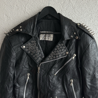 Vintage Biker Deri Ceket