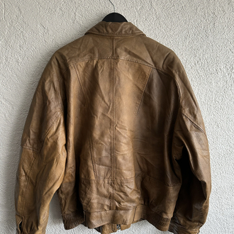 Vintage Bomber Deri Ceket