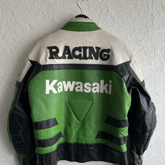 Vintage Kawasaki Deri Ceket