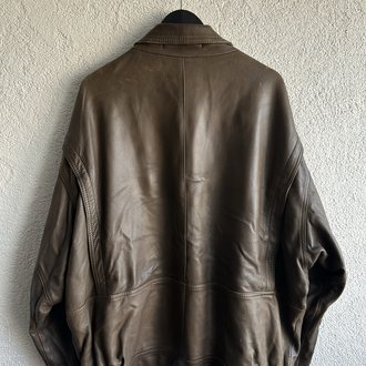 Vintage Bomber Deri Ceket