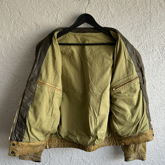 Vintage Bomber Deri Ceket