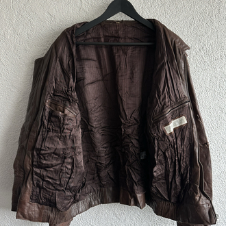 Vintage Bomber Deri Ceket