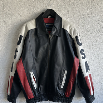 Vintage USA Bomber Deri Ceket