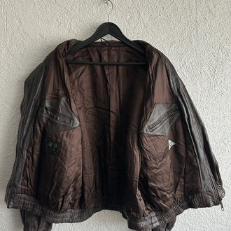 Vintage Bomber Deri Ceket