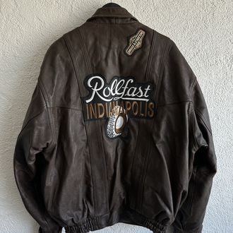Vintage Bomber Deri Ceket
