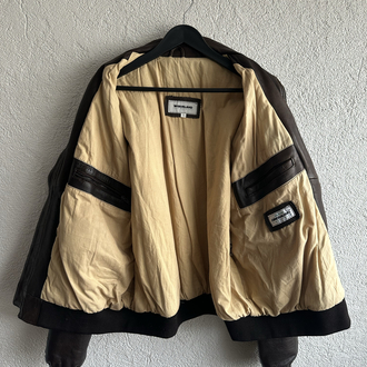 Vintage Bomber Deri Ceket