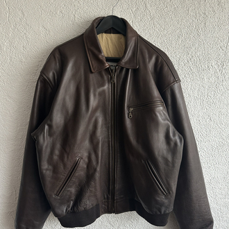 Vintage Bomber Deri Ceket