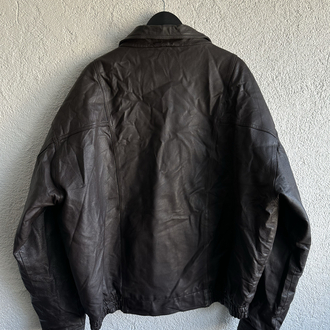 Vintage Bomber Deri Ceket