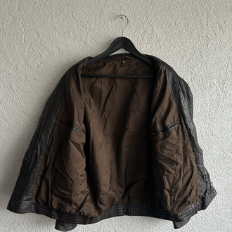 Vintage Bomber Deri Ceket