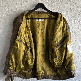 Vintage Bomber Deri Ceket