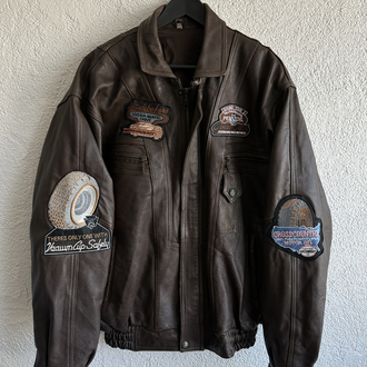 Vintage Bomber Deri Ceket