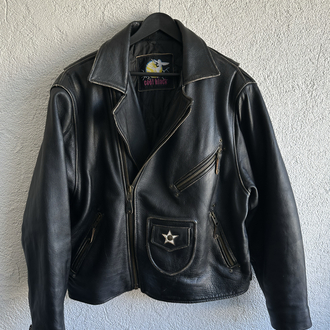 Vintage Biker Deri Ceket