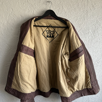 Vintage Bomber Deri Ceket