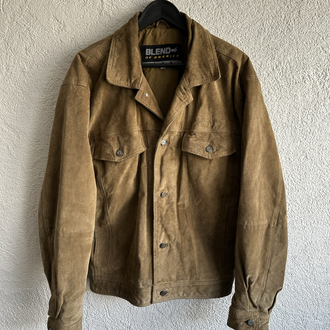 Vintage Trucker Deri Ceket