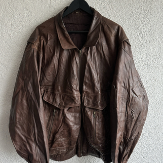 Vintage Bomber Deri Ceket