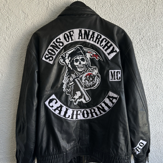 Vintage SOA Bomber Deri Ceket