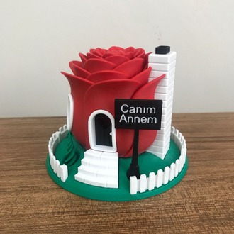 Işıklı gül gece lambası