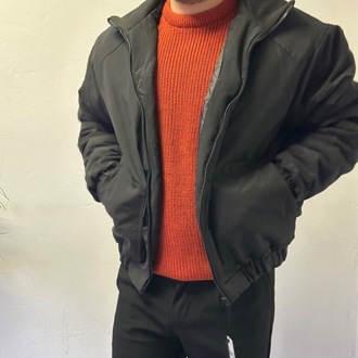 Black Stil Bomber Mont - Siyah
