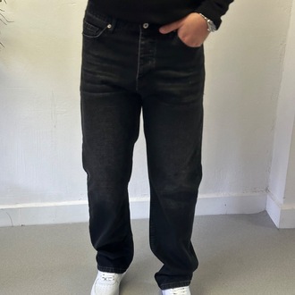 Yıkamalı Baggy Fit Jean Pantolon