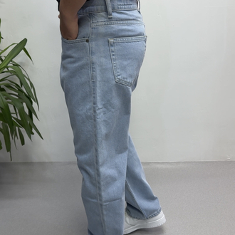 Buz Mavi Baggy Jeans