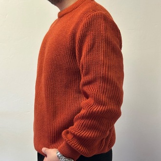 Oversize Bisiklet Yaka Triko Kazak