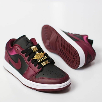 Air Jordan 1 Low Black Dark Beetroot