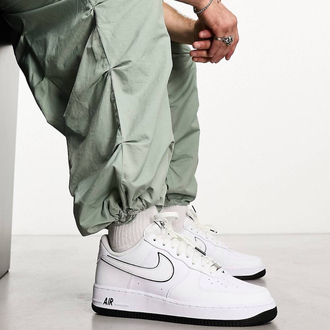 Nike Air Force 1 Low 07 White Black Outline Swoosh