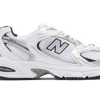 New Balance 530 White Silver Navy