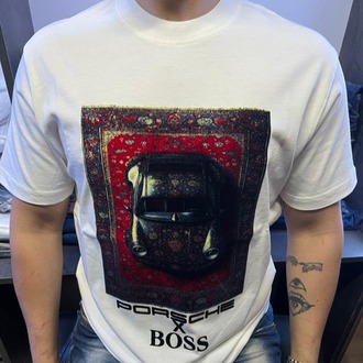 Porsche x BOSS White Racer Tee