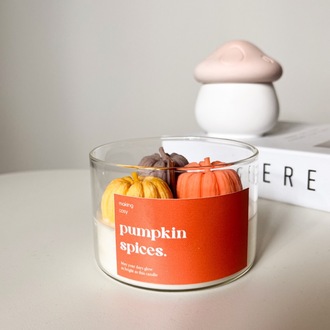 Pumpkin Spices – Balkabağı Figürlü %100 Soya Mumu
