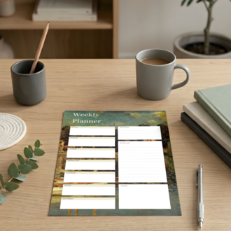 A4 The Argenteuil Bridge Weekly Planner – Printable PDF & PNG