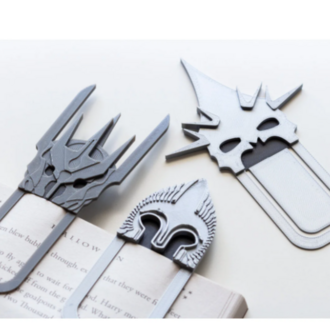 Yüzüklerin Efendisi 3'lü Kitap Ayracı Seti - Sauron, Witch-King, Gondor - 3D Baskı Tasarım