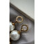 Golden Pearl Küpe