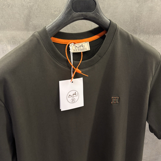 Hermes Ss’26 Premium Haki Yeşil Tişört