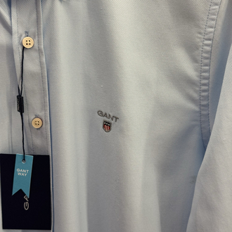 Gant Premium Oxford Slim fit Classic Gömlek Buz Mavi