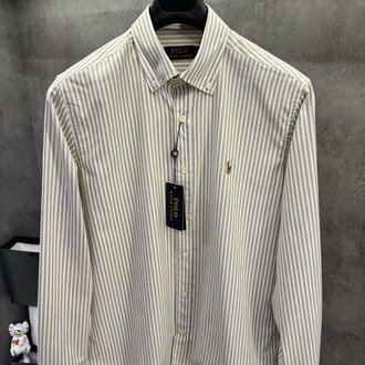 RL Ss’26 Premium Old Money Krem Çizgili Gömlek