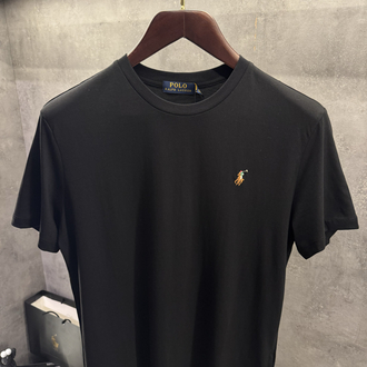 RL Premium Siyah Tişört Renkli Logo