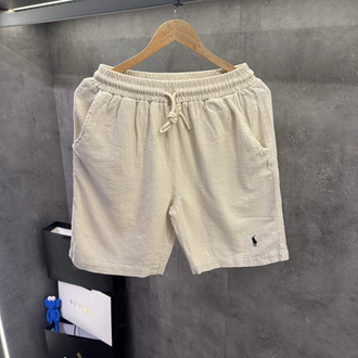 RL Premium Keten Şort Krem