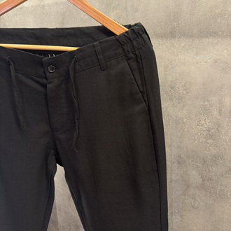 Jack K. Premium Keten Pantolon Siyah