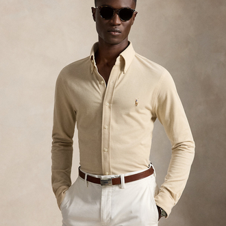 RL Premium Classic Regular fit Beige Gömlek