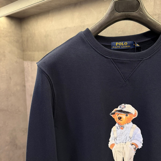 RL Premium Crew Yaka Ayıcık Laci Sweatshirt
