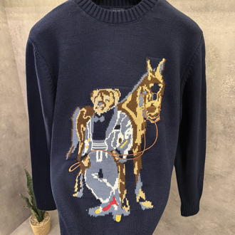 RL 2027 Logo Printed Premium Lacivert Kazak