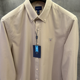 Gant Premium Bej Oxford Slimfit Gömlek