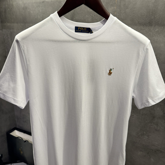 RL Premium Beyaz Tişört Renkli Logo