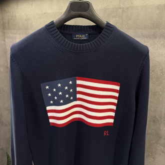 RL Premium American Flag Kazak Lacivert