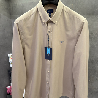 Gant Premium Bej Oxford Slimfit Gömlek