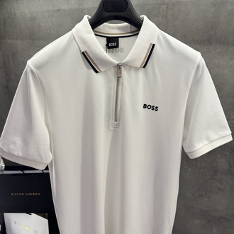 Boss 2026 Premium Polo Yaka Beyaz