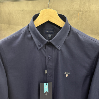 Gant Premium Oxford Classic Lacivert Slimfit Gömlek