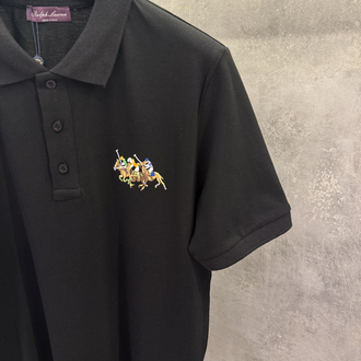 RL Premium Purple Label İthal Polo Yaka Siyah