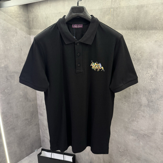 RL Premium Purple Label İthal Polo Yaka Siyah